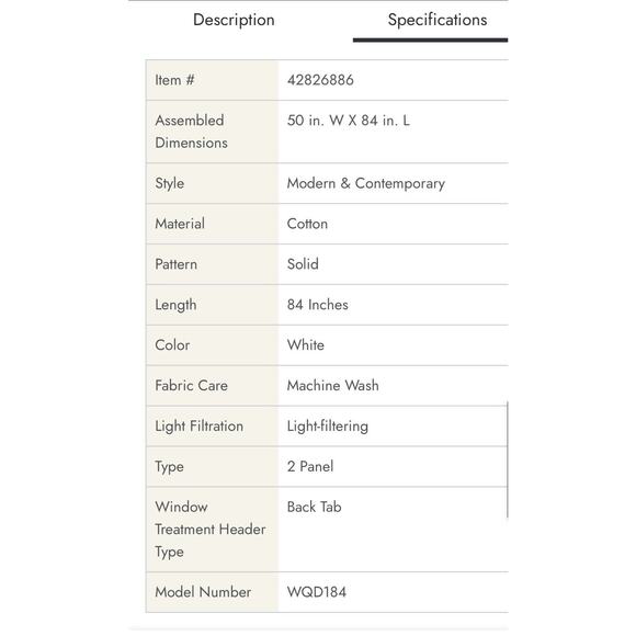 New- DKNY Pure Washed Waffle Stripe White Panel Pair Curtains 50 X 84 - Picture 2 of 7